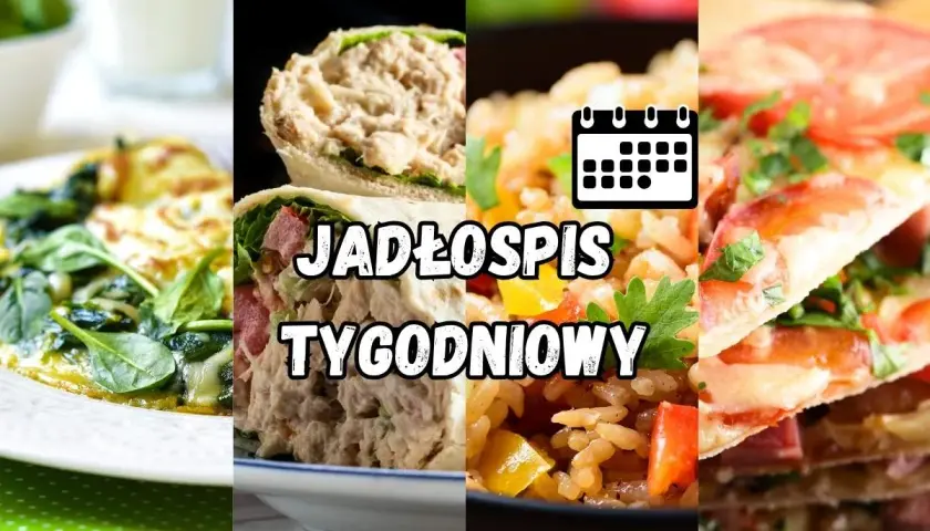 Przykładowy jadłospis dla cukrzyka: omlet ze szpinakiem, wrap z tuńczykiem, ryż z warzywami, quesadilla.