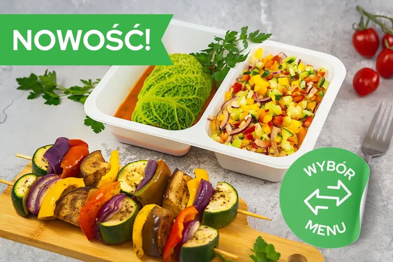 Nowość! Pyszne szaszłyki warzywne i danie z kapusty od catering dr dąbrowskiej. Wybierz swoje menu.