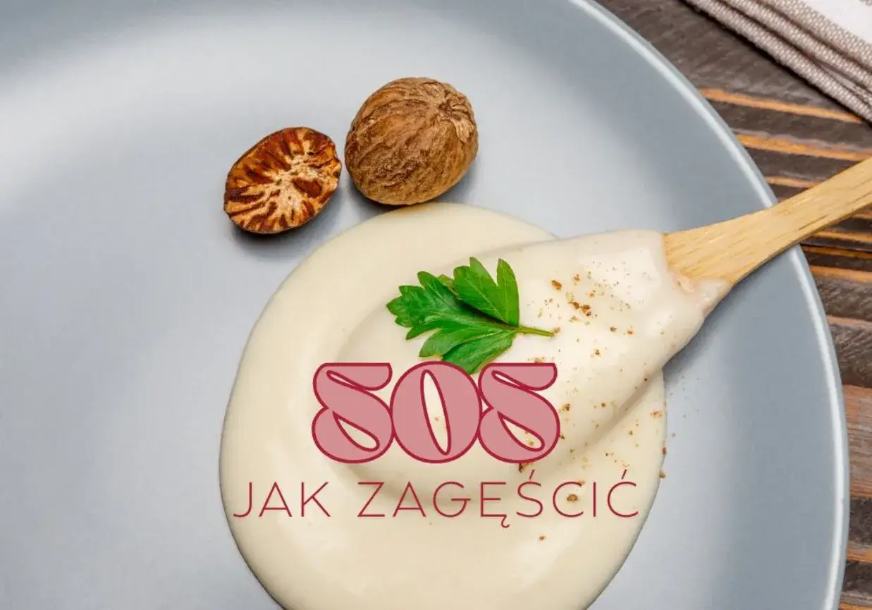 Kremowy sos na łyżce, gałka muszkatołowa i natka. Dowiedz się, jak zagęścić sos śmietaną i mąką, by uzyskać idealną konsystencję.