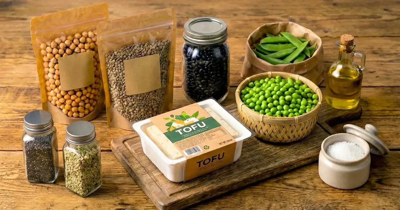 Tofu, ciecierzyca, soczewica, fasola i groszek – idealne składniki, czym zastąpić mięso.